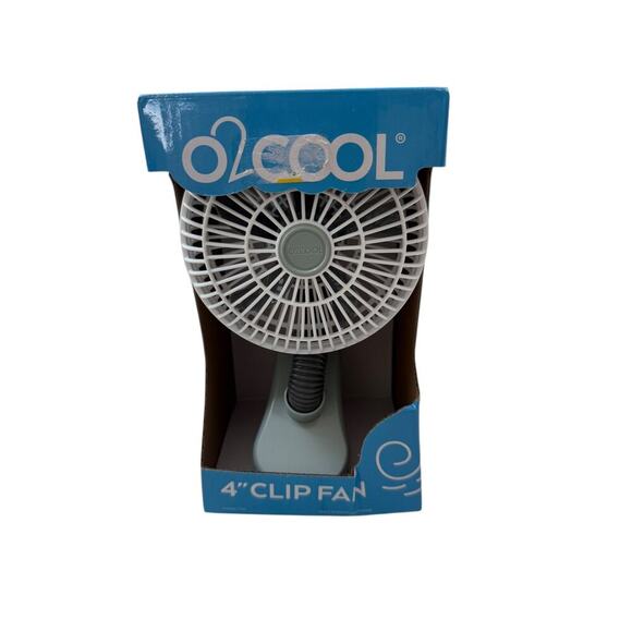 NEW O2COOL White Battery Powered 4" Clip Fan Heavy Duty - Picture 5 of 8